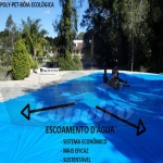 Capa para Piscina Super M: 10,0 x 4,0m PP/PE Cor Azul / Preto 68 molas 68 lonafix 5b